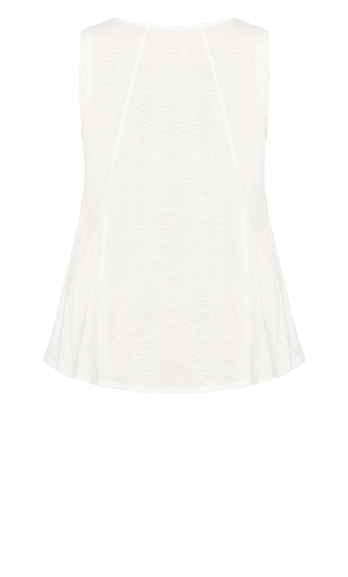 Avenue White Essential Swing Vest Top 6 Avenue White Essential Swing Vest Top - Image 6
