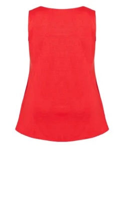 Avenue Red Vest Top 11 Avenue Red Vest Top -Bold Fit Store 214224SALSARED 6