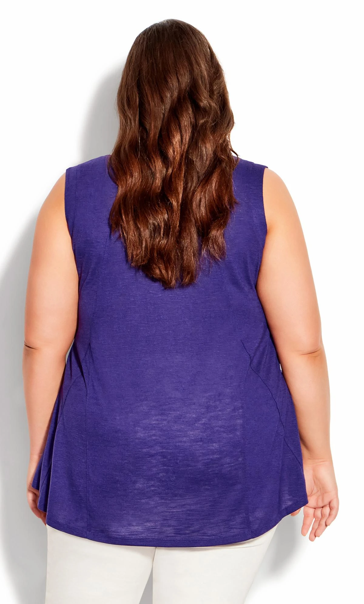Avenue Purple Fit N Flare Tank 3 Avenue Purple Fit N Flare Tank - Image 3