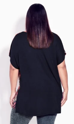 Avenue Red Aztec Print T-Shirt -Bold Fit Store 214273BANDANA 3