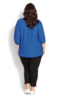 Avenue Blue Meila Zip Plain Top 9 Avenue Blue Meila Zip Plain Top -Bold Fit Store 214328BEAUCOPBLUE 4
