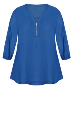 Avenue Blue Meila Zip Plain Top 10 Avenue Blue Meila Zip Plain Top -Bold Fit Store 214328BEAUCOPBLUE 5