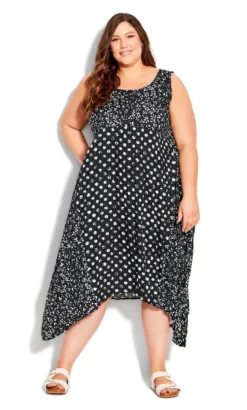 Avenue Evans Navy Kaylee Crush Dress