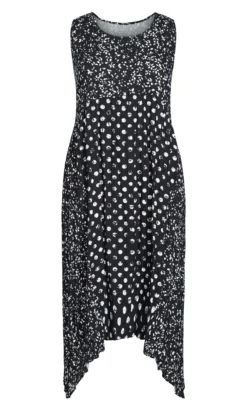 Avenue Evans Navy Kaylee Crush Dress -Bold Fit Store 214473BATIKSPOTMIX 3