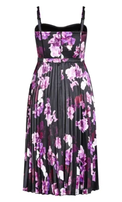 City Chic Black & Purple Satin Corset Midi Dress 14 City Chic Black & Purple Satin Corset Midi Dress -Bold Fit Store 214678NIGHTBLOOM 6