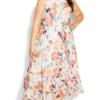 City Chic Ivory Penelope Maxi Dress