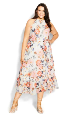 City Chic Ivory Penelope Maxi Dress