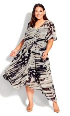 City Chic Ave Studio Black Marina Dress