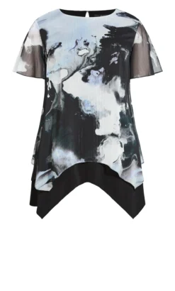 Avenue Navabi Kollektion Multi Marble Overlay Top -Bold Fit Store 214842PRINTMULTI 4