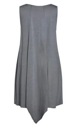 Avenue Isolde Roth Grey Plain Double Layer Dress 15 Avenue Isolde Roth Grey Plain Double Layer Dress -Bold Fit Store 214854GREYSLATE 7