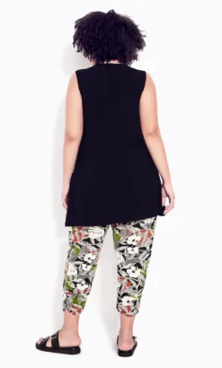 City Chic Zim & Zoe Black Malerie Textured Tunic -Bold Fit Store 214862BLACK 3