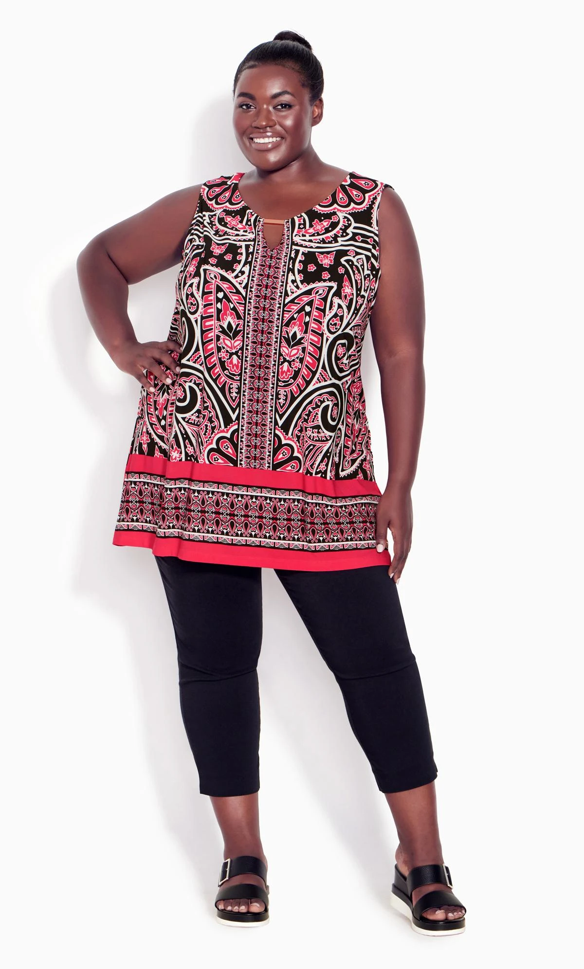 Avenue Red Adalyn Keyhole Top 1 Avenue Red Adalyn Keyhole Top