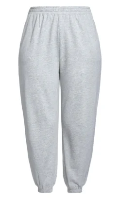 City Chic Zim & Zoe Grey Jersey Joggers -Bold Fit Store 215080LIGHTGREYMARLE 6
