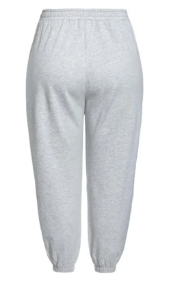 City Chic Zim & Zoe Grey Jersey Joggers -Bold Fit Store 215080LIGHTGREYMARLE 7