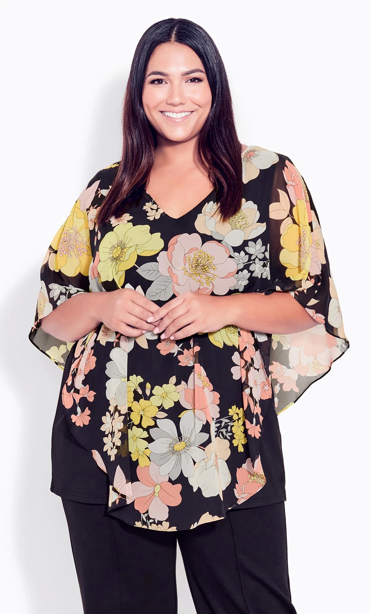 Avenue Ave Studio Black Everly Overlay Top 1 Avenue Ave Studio Black Everly Overlay Top