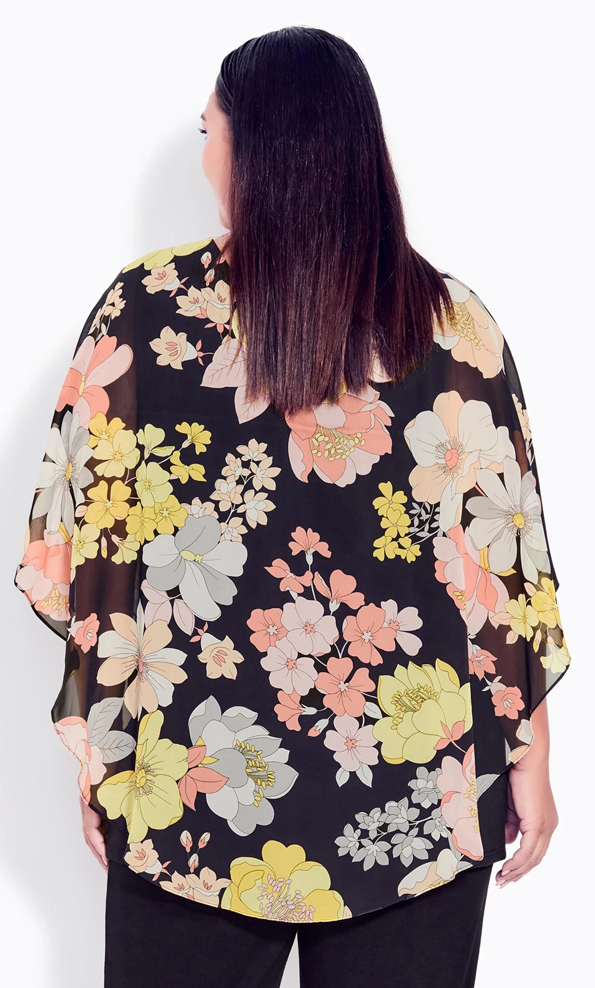 Avenue Ave Studio Black Everly Overlay Top 3 Avenue Ave Studio Black Everly Overlay Top - Image 3