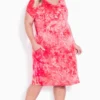 Avenue Red Alena Dress