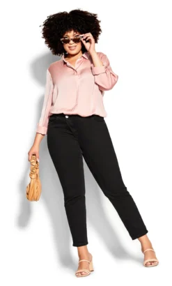 City Chic Pink Evelyn Shirt -Bold Fit Store 215434ROSE 2