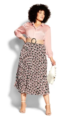 City Chic Pink Evelyn Shirt -Bold Fit Store 215434ROSE 5