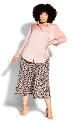 City Chic Pink Evelyn Shirt