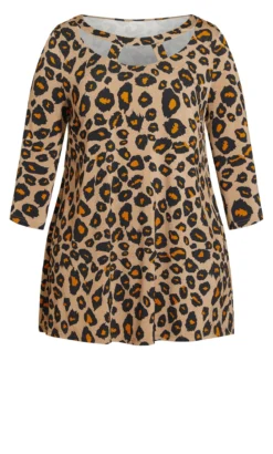 Evans Brown Harriet Tunic -Bold Fit Store 215621COSMICLEOPARD 5