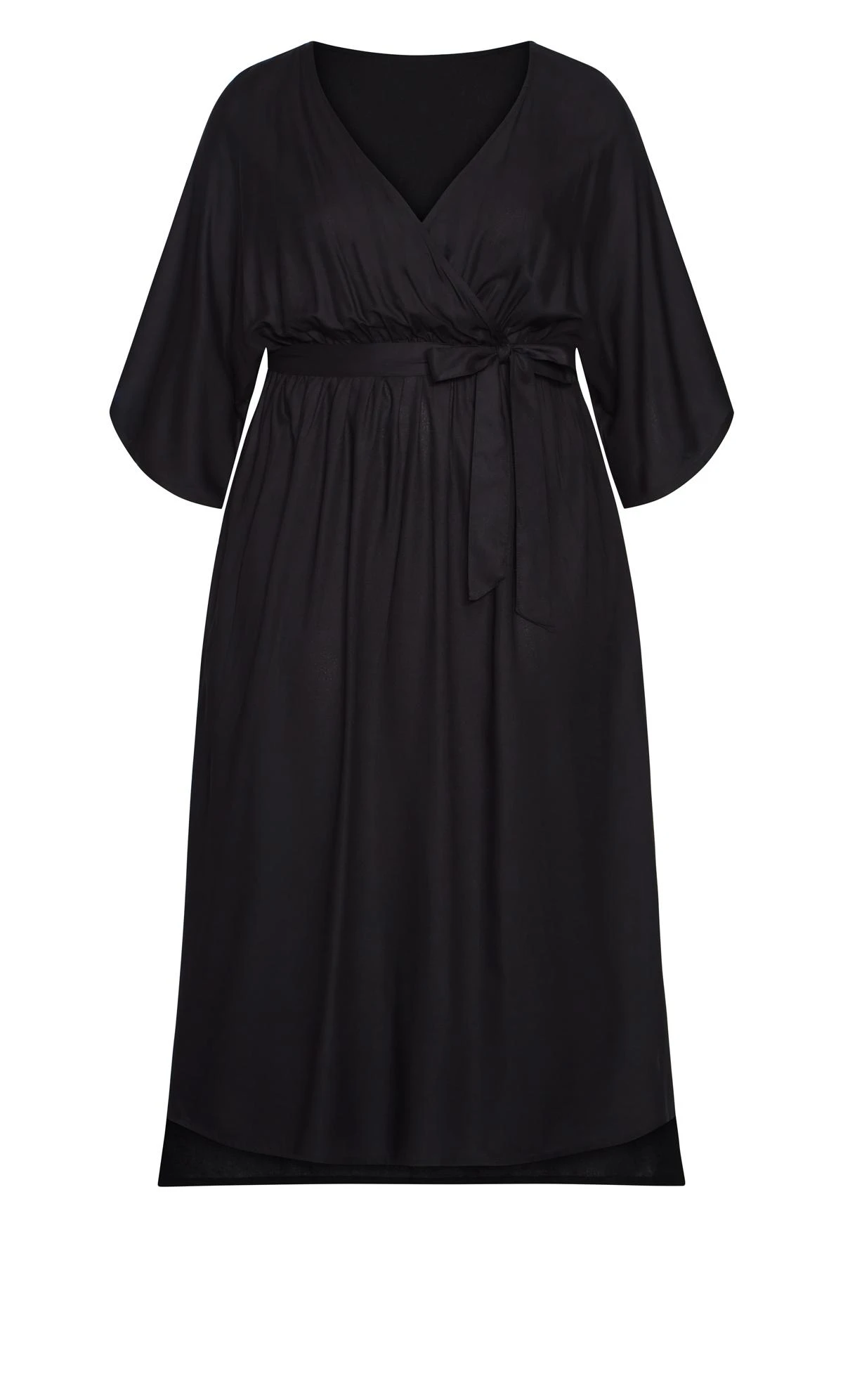 City Chic Loralette Black Day Date Plain Maxi Dress 3 City Chic Loralette Black Day Date Plain Maxi Dress - Image 3