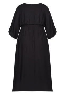 City Chic Loralette Black Day Date Plain Maxi Dress 7 City Chic Loralette Black Day Date Plain Maxi Dress -Bold Fit Store 215887BLACK 4