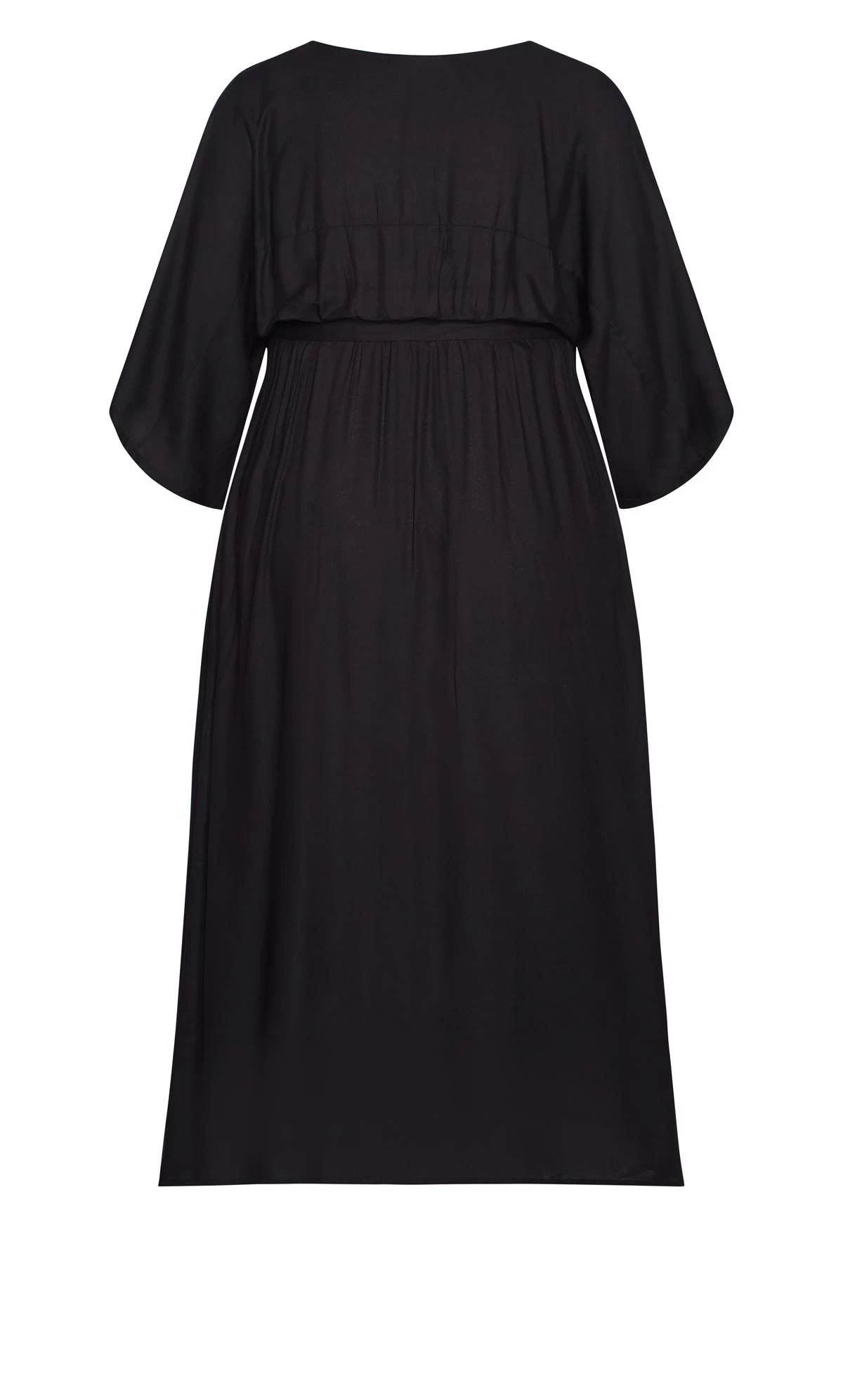 City Chic Loralette Black Day Date Plain Maxi Dress 4 City Chic Loralette Black Day Date Plain Maxi Dress - Image 4