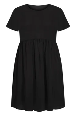 City Chic Black Smock Dress -Bold Fit Store 215896BLACK 5