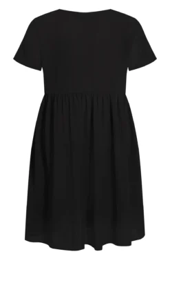 City Chic Black Smock Dress -Bold Fit Store 215896BLACK 6