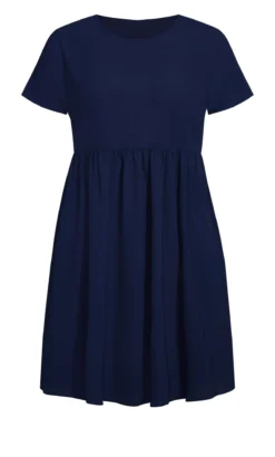City Chic Navy Blue Smock Dress -Bold Fit Store 215896NAVY 3