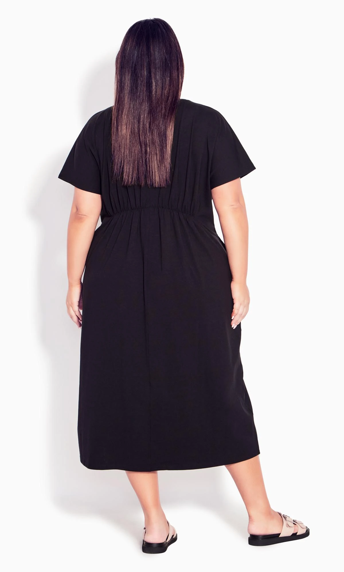 Avenue Evans Black Cool Tie Dress 2 Avenue Evans Black Cool Tie Dress - Image 2