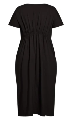 Avenue Evans Black Cool Tie Dress 7 Avenue Evans Black Cool Tie Dress -Bold Fit Store 215902BLACK 4