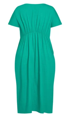 Avenue Evans Green Cool Tie Dress -Bold Fit Store 215902BLUEGRASS 4