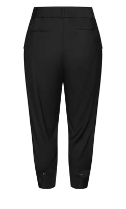 City Chic Isolde Roth Black Button Detail Pant -Bold Fit Store 215907BLACK 5