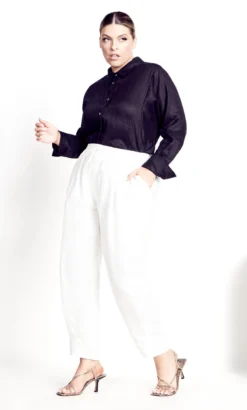 Avenue Isolde Roth White Linen Pant