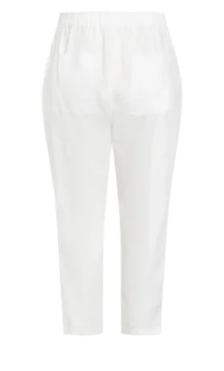 Avenue Isolde Roth White Linen Pant -Bold Fit Store 215909WHITE 4