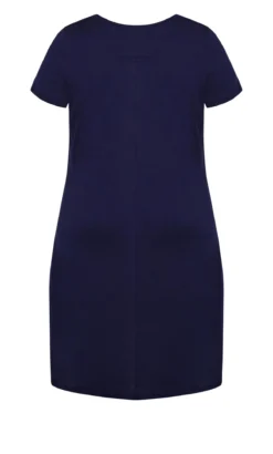 Avenue Zim & Zoe Navy Blue Pocket T-Shirt Dress 9 Avenue Zim & Zoe Navy Blue Pocket T-Shirt Dress -Bold Fit Store 215936NAVY 5
