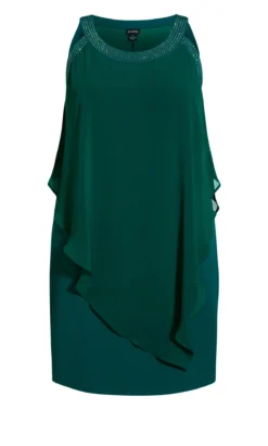 Evans Green Alana Beaded Dress -Bold Fit Store 215974EMERALD 5