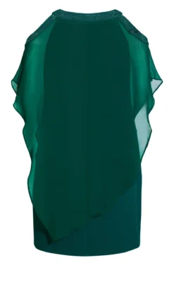 Evans Green Alana Beaded Dress -Bold Fit Store 215974EMERALD 7
