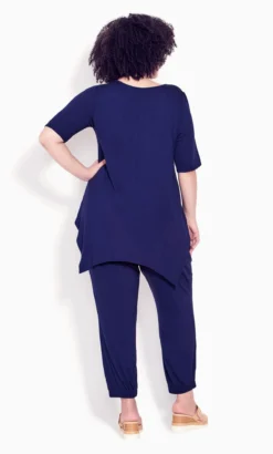 Evans Navy Harem Trouser -Bold Fit Store 215987NAVY 2