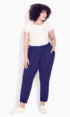 Evans Navy Harem Trouser
