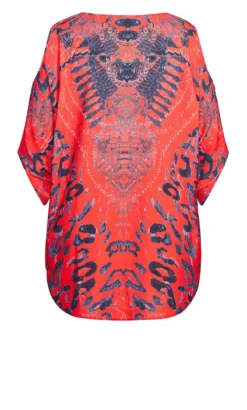 Avenue Evans Red Carlo Tunic -Bold Fit Store 216026CARLORED 6