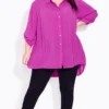 Evans Purple Oversized Shirt