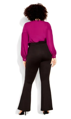 City Chic Black Yolanda Trouser -Bold Fit Store 216128BLACK 4