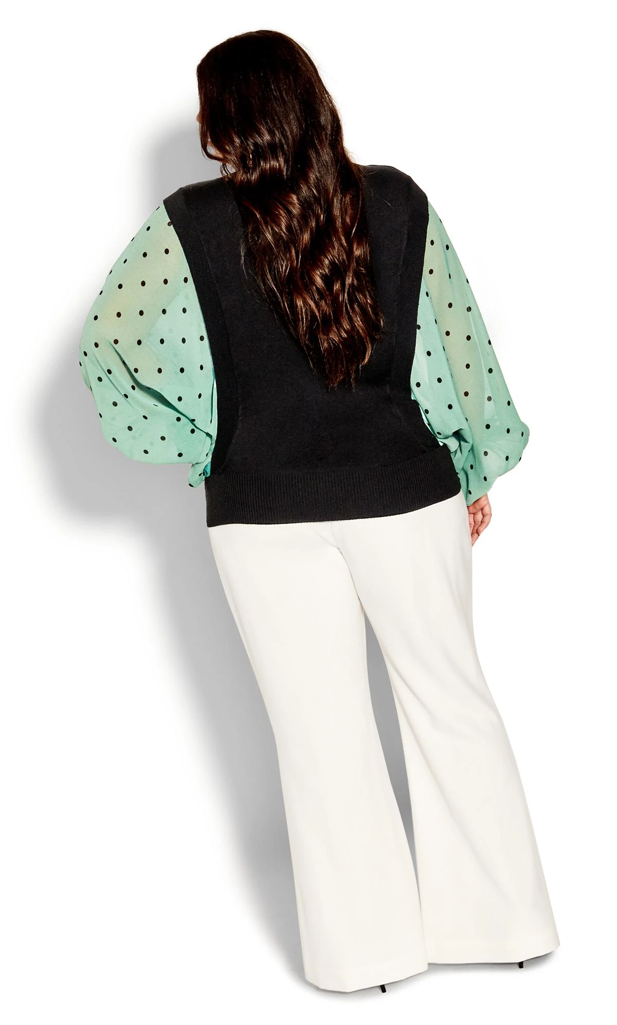 City Chic Black & Green 2 In 1 Jumper Shirt 4 City Chic Black & Green 2 In 1 Jumper Shirt - Image 4