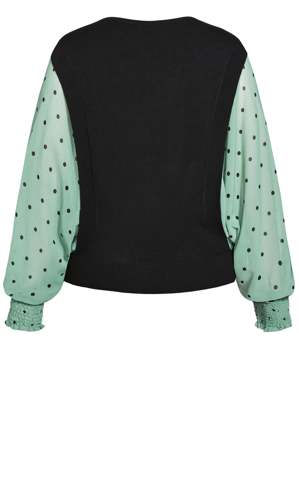 City Chic Black & Green 2 In 1 Jumper Shirt 6 City Chic Black & Green 2 In 1 Jumper Shirt - Image 6