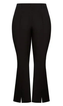 City Chic White Flared Trousers -Bold Fit Store 216165BLACK 7