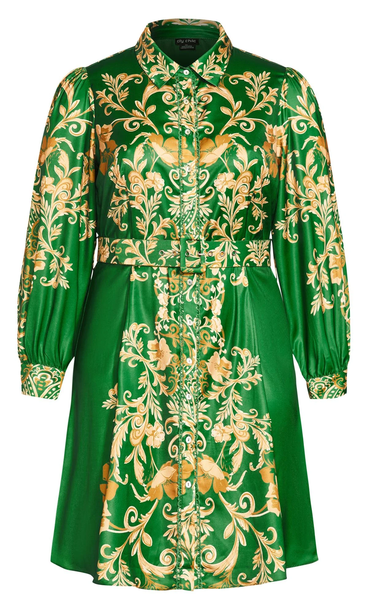 City Chic Green Gabriella Dress 4 City Chic Green Gabriella Dress - Image 4