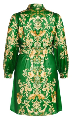 City Chic Green Gabriella Dress 9 City Chic Green Gabriella Dress -Bold Fit Store 216215GREENGOLDROYALTY 5